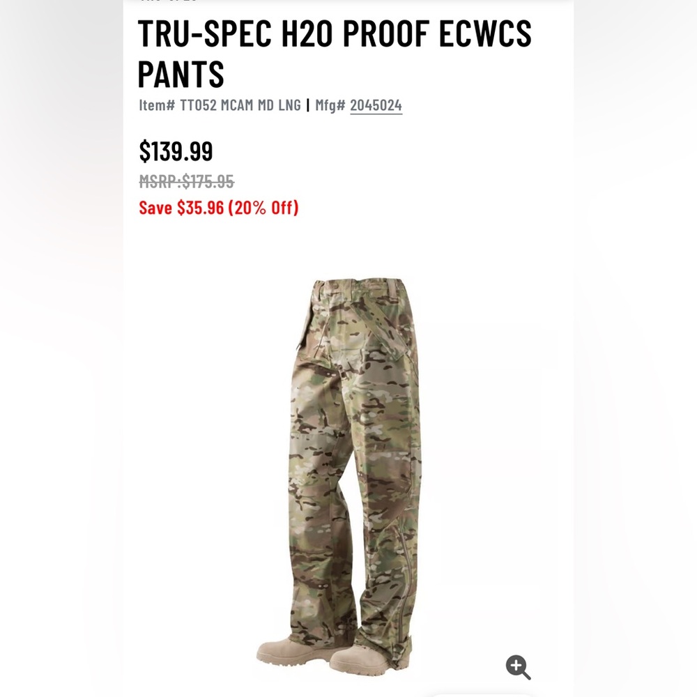 Waterproof OCP Scorpion trouser by TruSpec